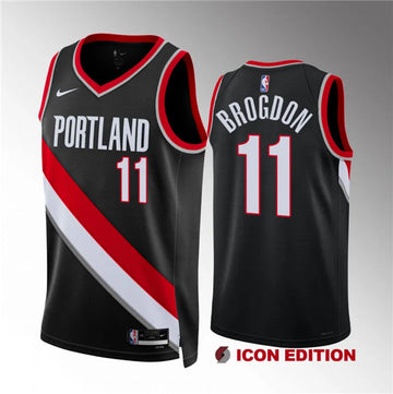 Malcolm Brogdon Portland Trail Blazers black jersey