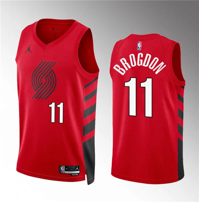 Malcolm Brogdon Portland Trail Blazers red jersey