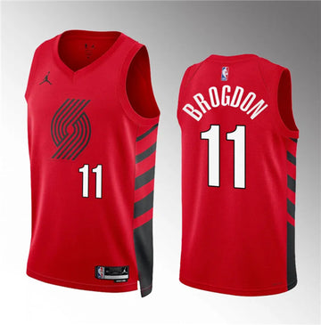 Malcolm Brogdon Portland Trail Blazers red jersey