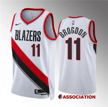 Malcolm Brogdon Portland Trail Blazers white jersey
