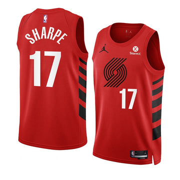 Shaedon Sharpe Portland Trail Blazers red jersey