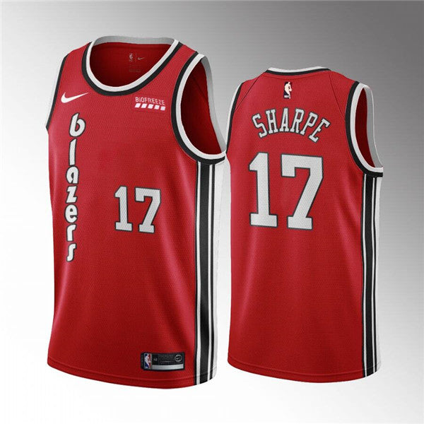 Shaedon Sharpe Portland Trail Blazers red Classic jersey