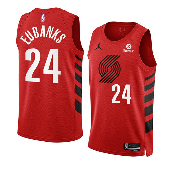 Drew Eubanks Portland Trail Blazers red jersey