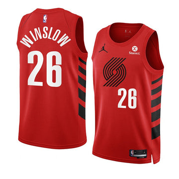 Justise Winslow Portland Trail Blazers red jersey