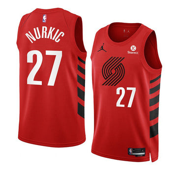 Jusuf Nurkic Portland Trail Blazers red jersey