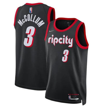 CJ McCollum Portland Trail Blazers black jersey
