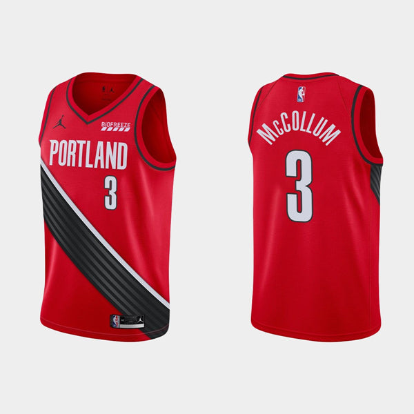 CJ McCollum Portland Trail Blazers red jersey