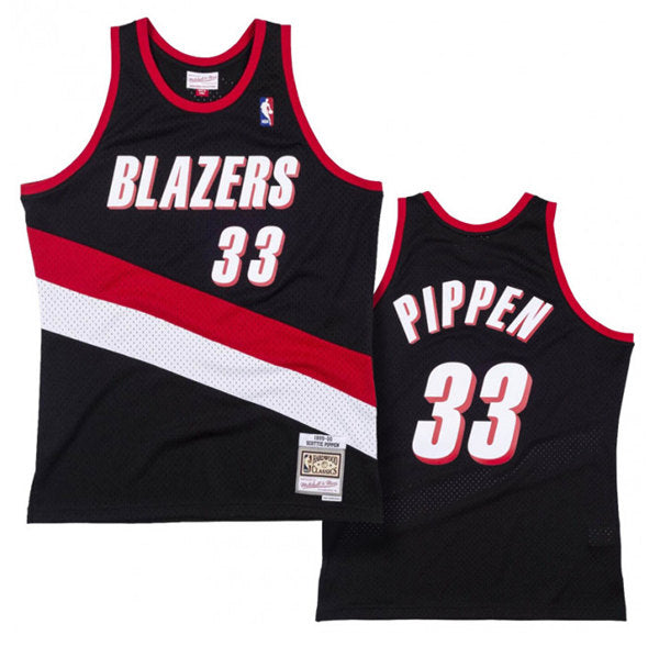 Scottie Pippen Portland Trail Blazers black Throwback jersey