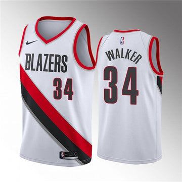 Jabari Walker Portland Trail Blazers white jersey
