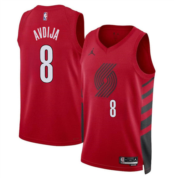 Deni Avdija Portland Trail Blazers red jersey
