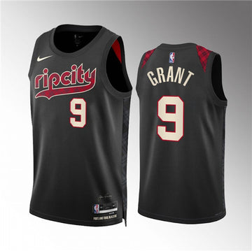 Jerami Grant Portland Trail Blazers black City Edition jersey