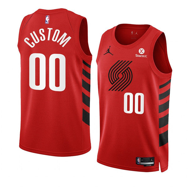 Custom Portland Trail Blazers red jersey