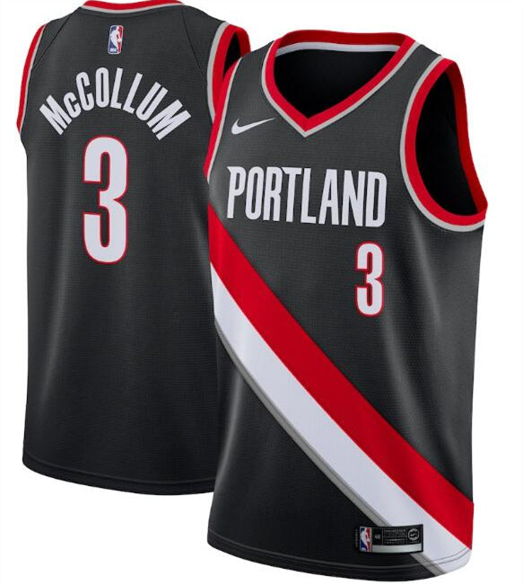 Portland Trail Blazers black jersey
