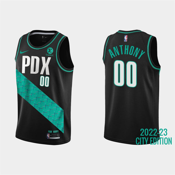 Custom Portland Trail Blazers black City Edition jersey