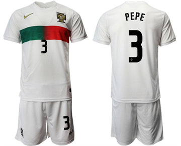 Pepe Portugal National Team white Away jersey