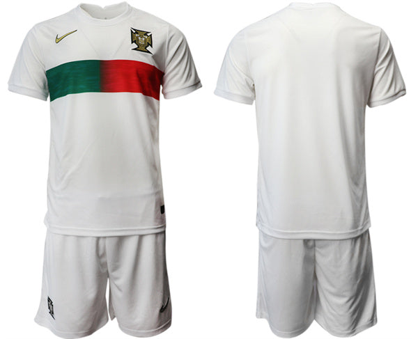 Custom Portugal National Team white Away jersey
