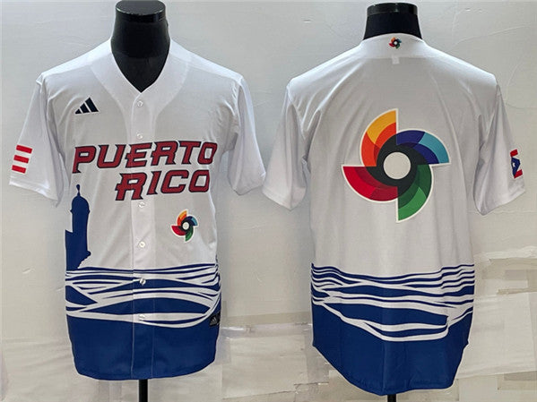 Puerto Rico Baseball white Classic jersey