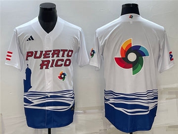 Puerto Rico Baseball white Classic jersey