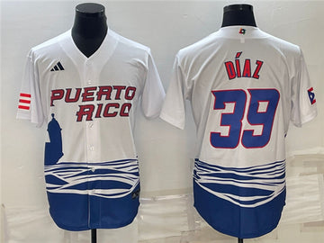 Edwin Diaz Puerto Rico Baseball white Classic jersey