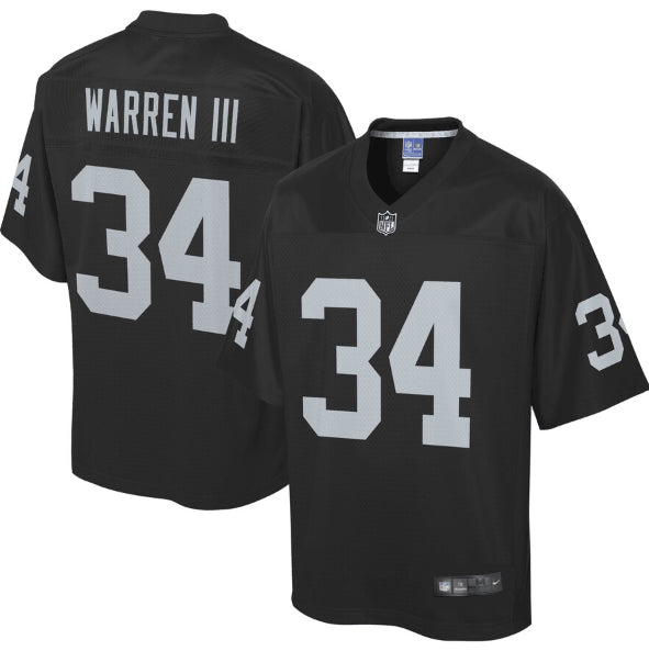 Chris Warren III Las Vegas Raiders black jersey