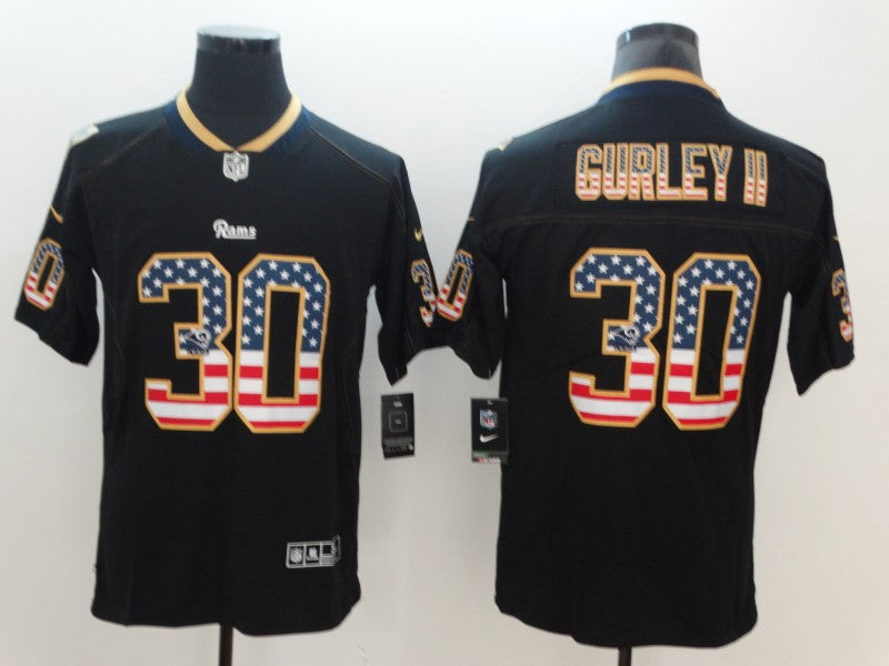 Todd Gurley II Los Angeles Rams black Color Rush jersey