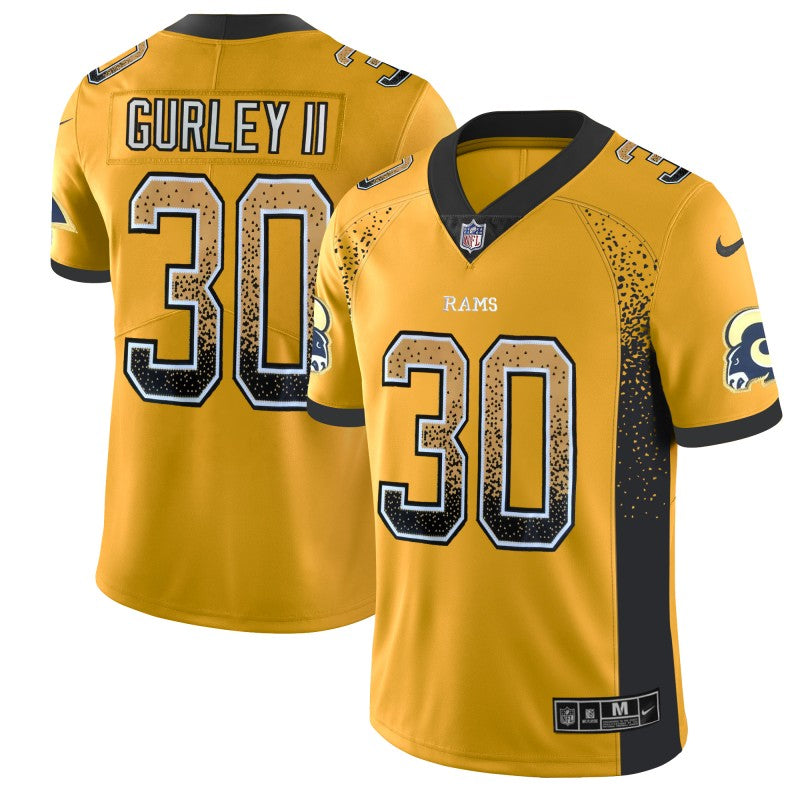 Todd Gurley II Los Angeles Rams gold Color Rush jersey