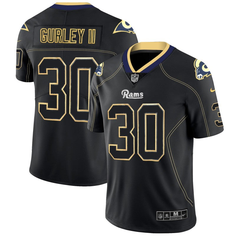Todd Gurley II Los Angeles Rams black Color Rush jersey