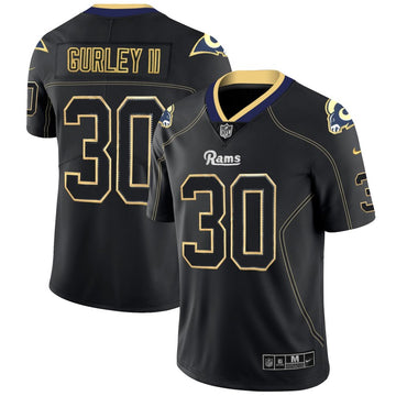 Todd Gurley II Los Angeles Rams black Color Rush jersey