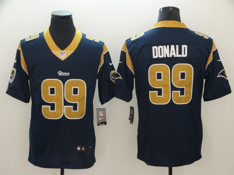 Aaron Donald Los Angeles Rams navy jersey