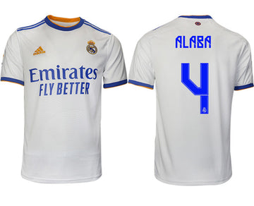 David Alaba Real Madrid white Home jersey