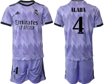 David Alaba Real Madrid purple Away jersey