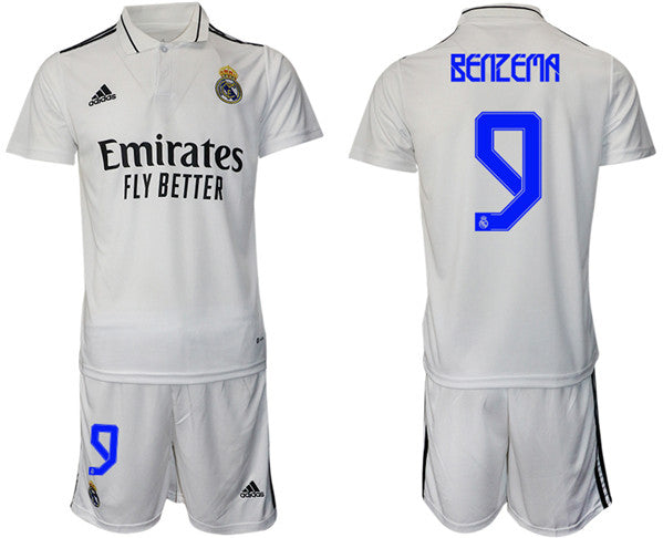 Karim Benzema Real Madrid white Home jersey