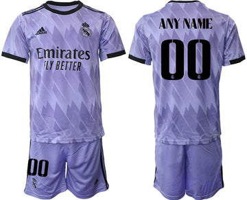 Custom Real Madrid purple Away jersey