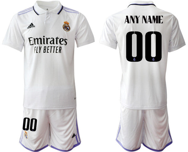 Custom Real Madrid white Home jersey