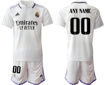 Custom Real Madrid white Home jersey