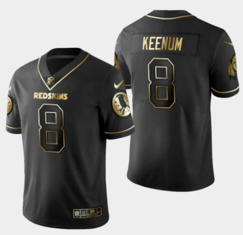 Case Keenum Washington Commanders black jersey