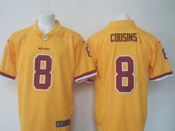 Kirk Cousins Washington Commanders yellow jersey