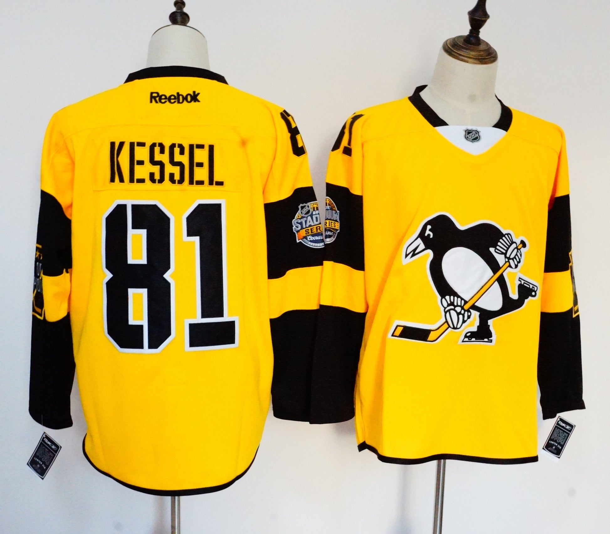 Phil Kessel Pittsburgh Penguins yellow jersey