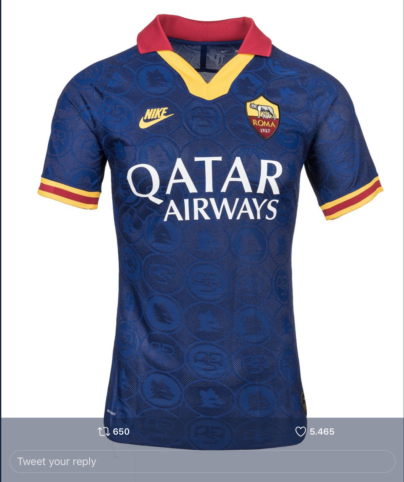 AS Roma red Home jersey