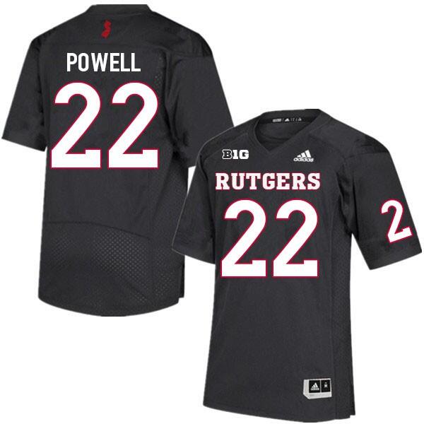 Tyreem Powell Rutgers Scarlet Knights black jersey