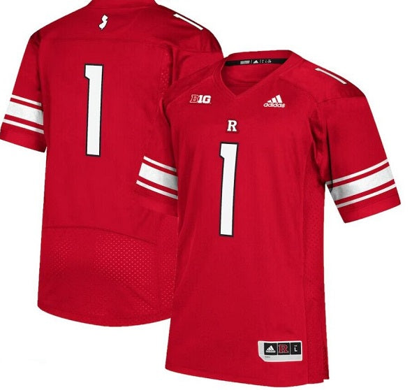 Custom Rutgers Scarlet Knights red jersey
