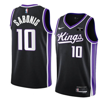 Domantas Sabonis Sacramento Kings black jersey
