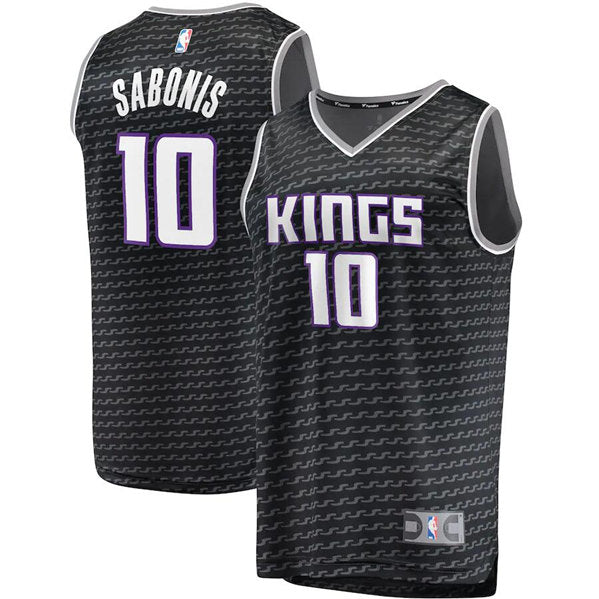 Domantas Sabonis Sacramento Kings black jersey