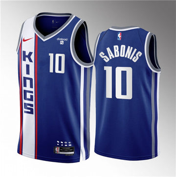 Domantas Sabonis Sacramento Kings blue City Edition jersey