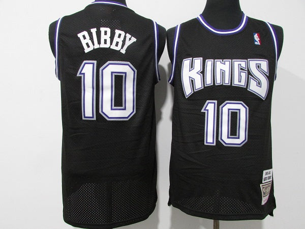 Mike Bibby Sacramento Kings black Throwback jersey