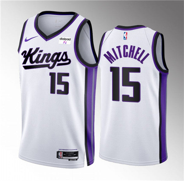 Davion Mitchell Sacramento Kings white jersey