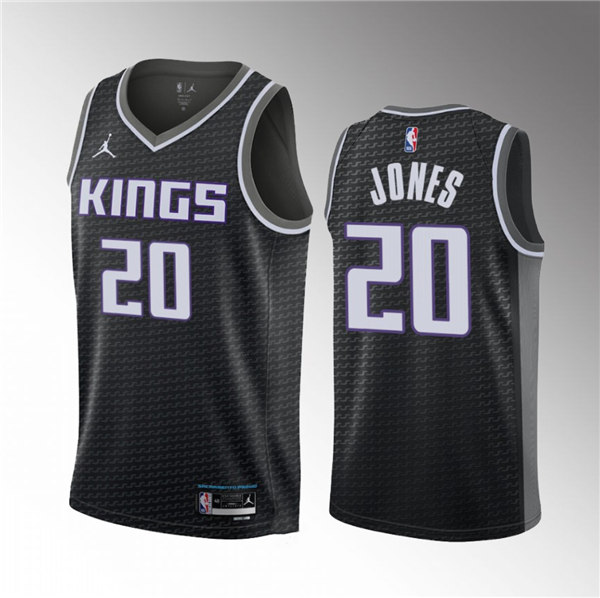 Colby Jones Sacramento Kings black jersey