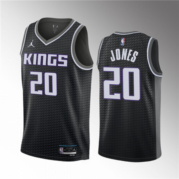 Colby Jones Sacramento Kings black jersey