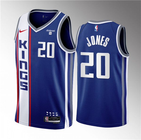 Colby Jones Sacramento Kings blue City Edition jersey