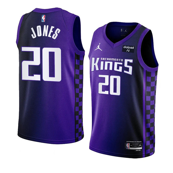 Colby Jones Sacramento Kings purple jersey